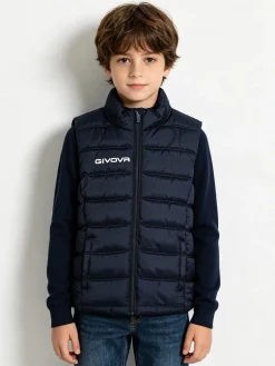Givova Gilet imbottito da bambino con zip