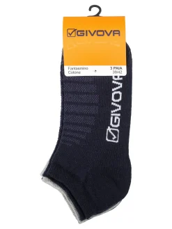 Givova 3 Paia di calze fantasmini da uomo
