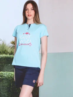 Givova Pigiama corto da donna in misto cotone jersey
