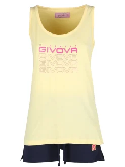 Givova Pigiama corto da donna in cotone con canotta e shorts