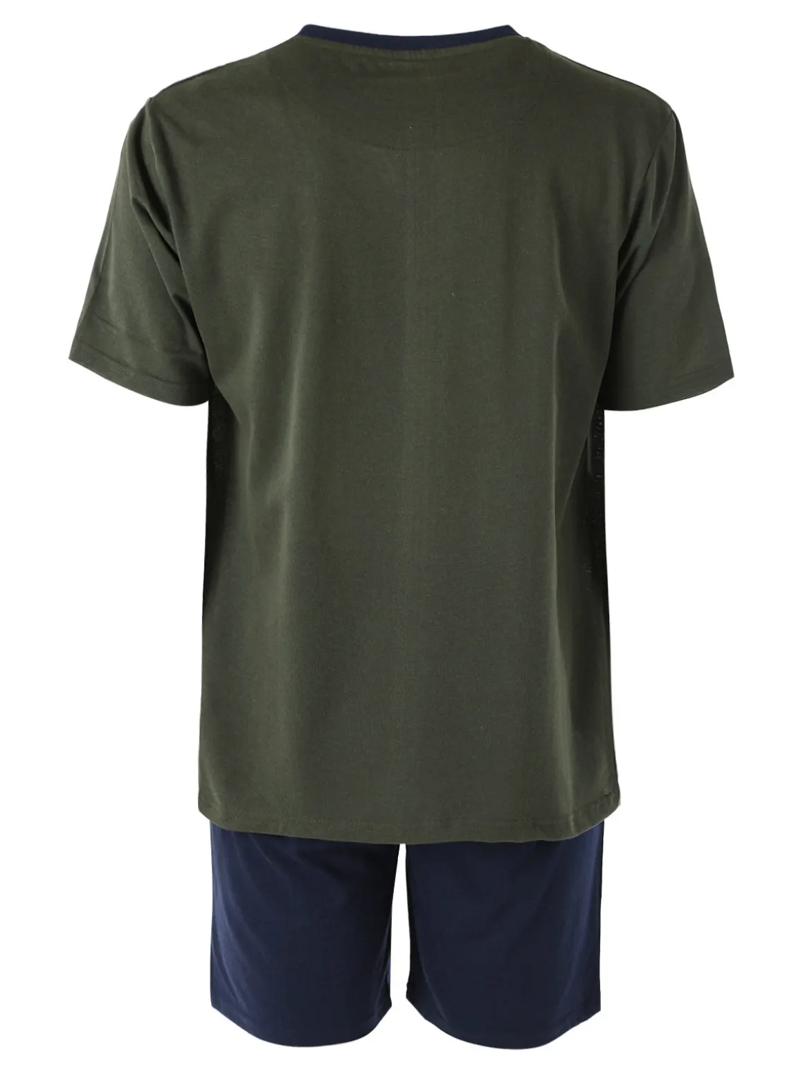 Givova Pigiama corto da uomo in misto cotone con logo - militare