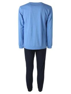 Givova Pigiama lungo da uomo in misto cotone - azzurro