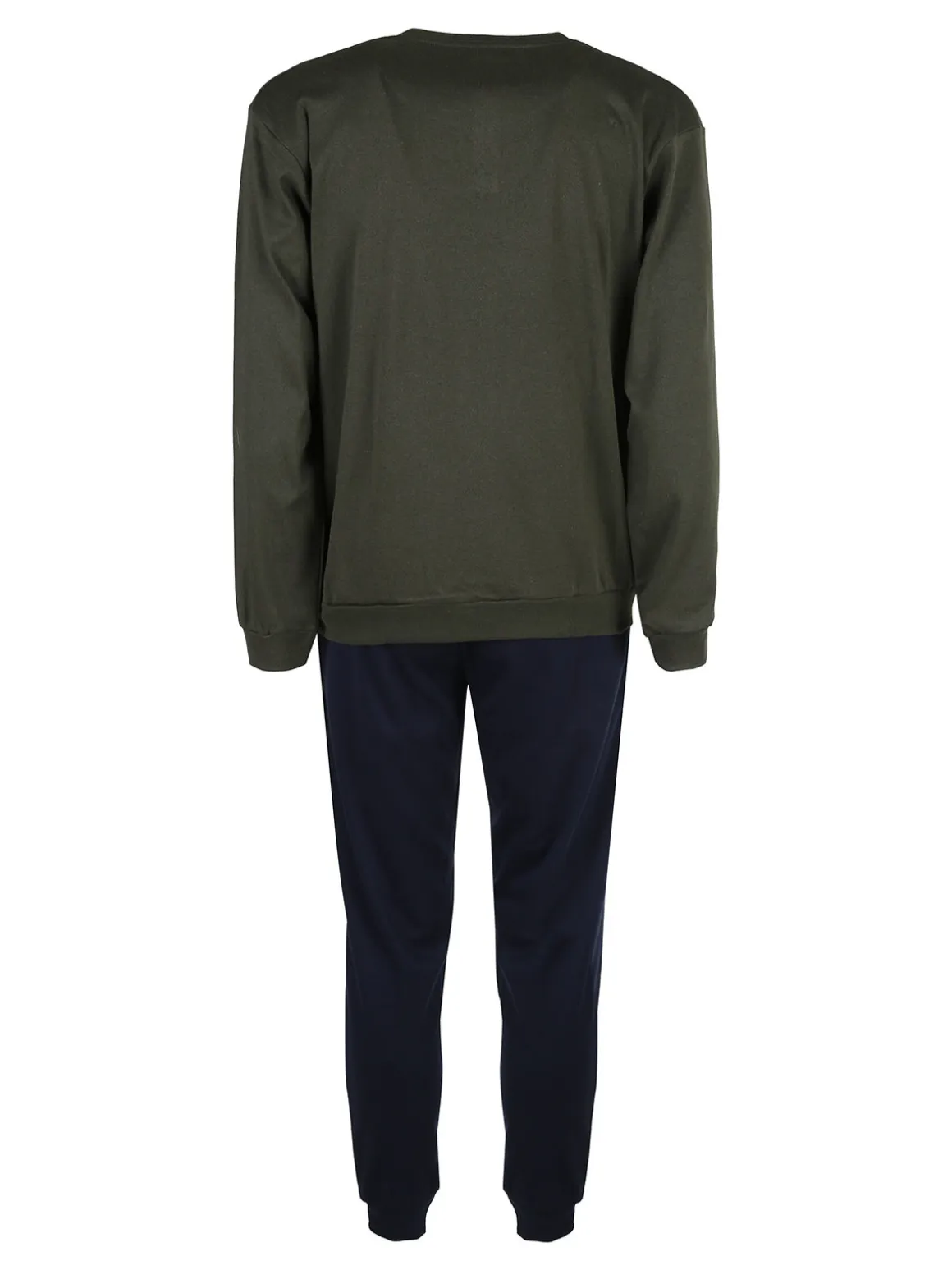 Givova Pigiama lungo da uomo in misto cotone interlock - militare