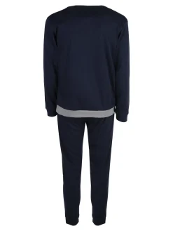 Givova Pigiama lungo da uomo in misto cotone intelock - rosso