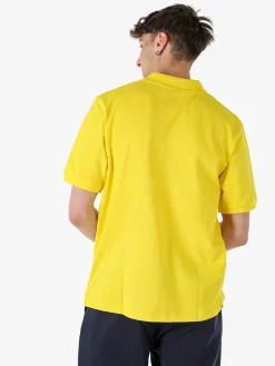 Givova Polo da uomo in cotone piquet a maniche corte - giallo