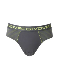 Givova Slip da uomo in cotone bielastico - antracite
