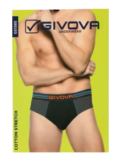 Givova Slip da uomo in cotone bielastico - antracite