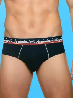 Givova Slip da uomo in cotone bielastico - nero