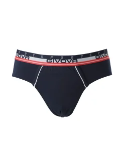Givova Slip da uomo in cotone bielastico - blu scuro