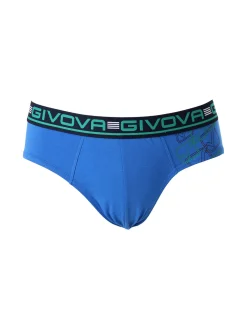 Givova Slip da uomo in cotone bielastico - blu