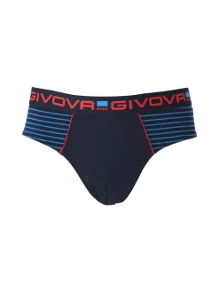 Givova Slip da uomo in cotone bielastico - blu scuro