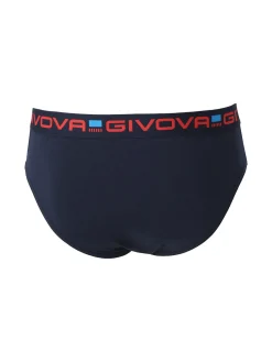 Givova Slip da uomo in cotone bielastico - blu scuro