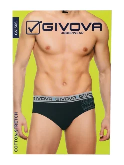 Givova Slip da uomo in cotone bielastico - nero