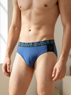 Givova Slip da uomo in cotone stretch - blu