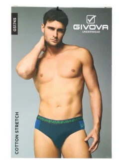 Givova Slip da uomo in cotone stretch - blu scuro