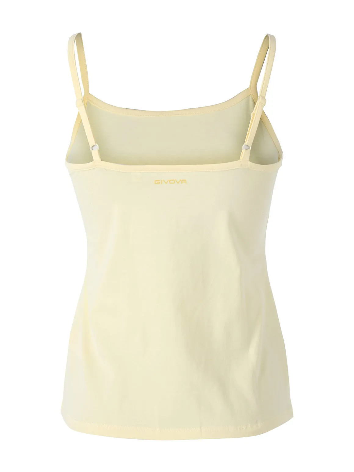 Givova Top donna in cotone bielastico con spalline sottili - giallo