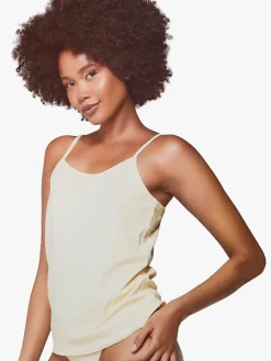 Givova Top donna in cotone bielastico con spalline sottili - giallo