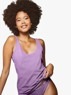 Givova Top donna in cotone bielastico a spalla larga - viola