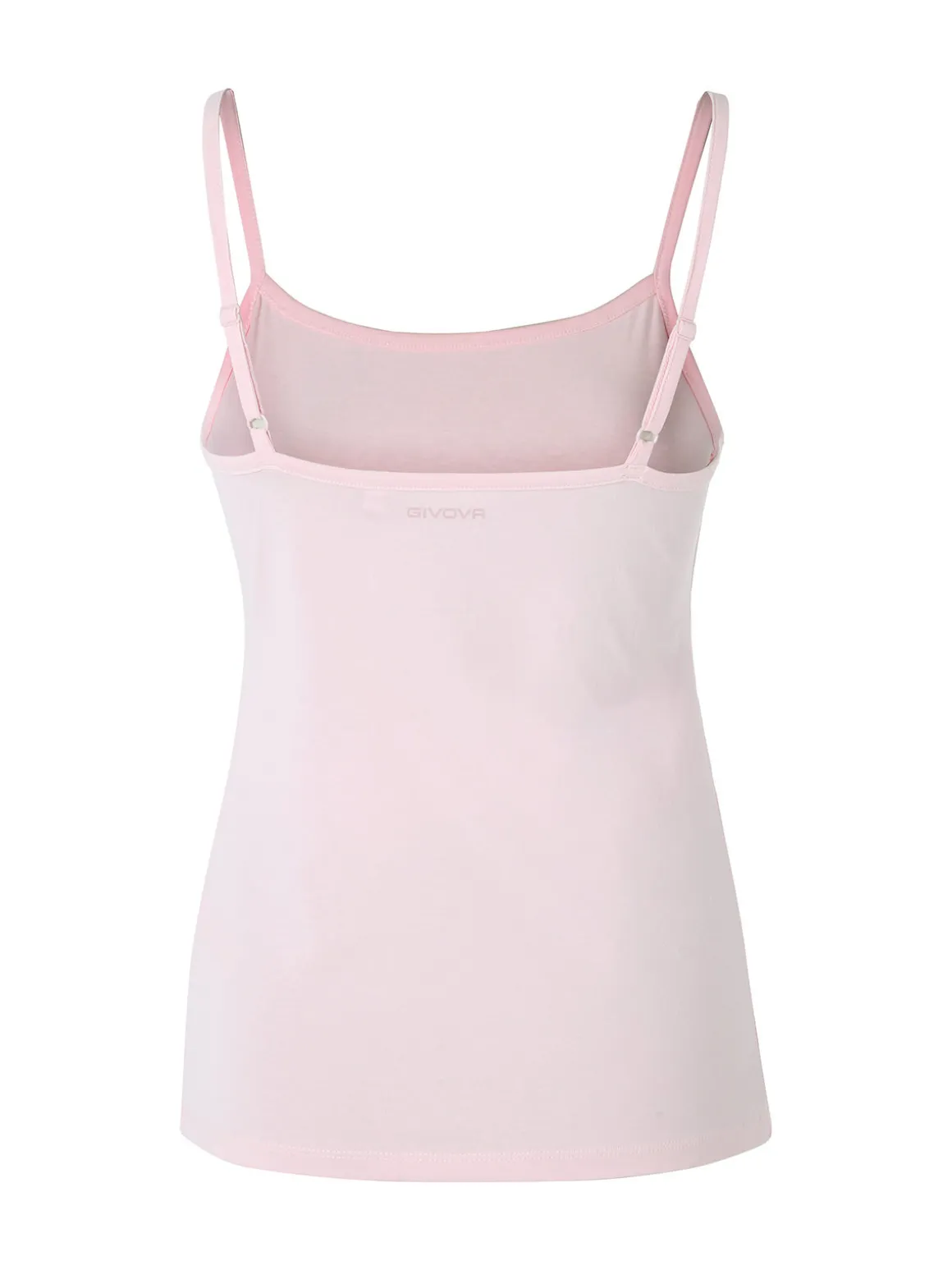 Givova Top donna in cotone bielastico con spalline sottili - rosa
