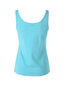 Givova Top donna in cotone bielastico a spalla larga - turchese