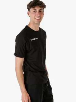 Givova T-shirt girocollo da uomo in cotone - nero