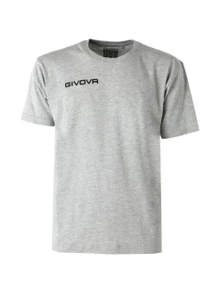 Givova T-shirt girocollo da uomo in cotone - grigio