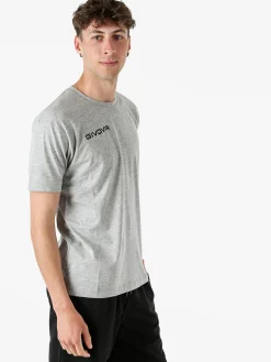 Givova T-shirt girocollo da uomo in cotone - grigio