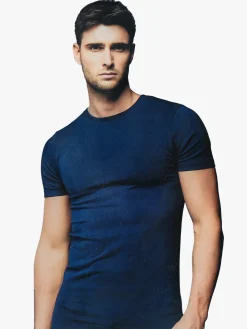 Givova T-shirt intima da uomo in cotone bielastico - blu scuro