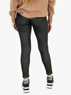 Gladys Jeggings donna con interno felpato - nero