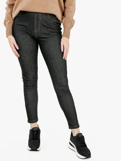 Gladys Jeggings donna con interno felpato - nero