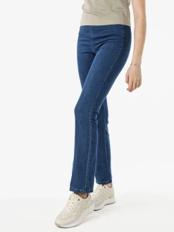 Gladys Jeggings donna elasticizzato a zampa - blu