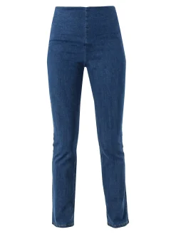 Gladys Jeggings donna elasticizzato a zampa - blu