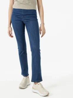 Gladys Jeggings donna elasticizzato a zampa - blu
