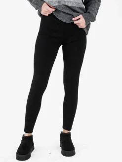 Gladys Leggings donna con interno di pelo - nero