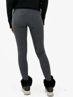 Gladys Leggings donna con interno di pelo - grigio scuro