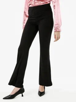 Gladys Leggings donna elasticizzati a zampa - nero