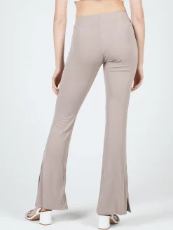 Gladys Leggings donna leggeri con finale a zampa e spacco laterale