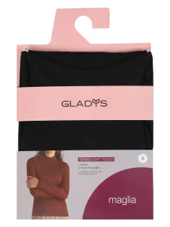 Gladys Maglia donna termo light a lupetto - nero