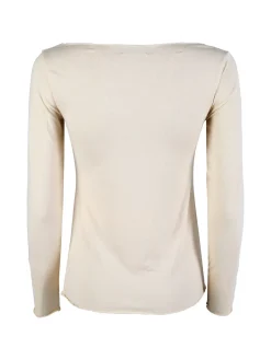 Gladys Maglia donna termo light con scollo a barca - naturale