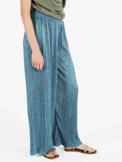 Gladys Pantaloni da donna a gamba larga plissettati
