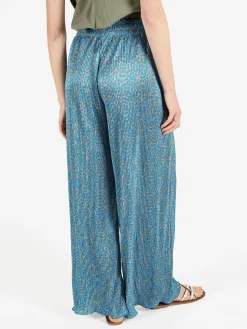 Gladys Pantaloni da donna a gamba larga plissettati