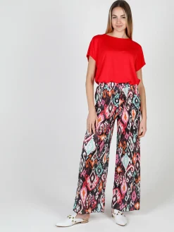 Gladys Pantaloni donna leggeri a palazzo colorati
