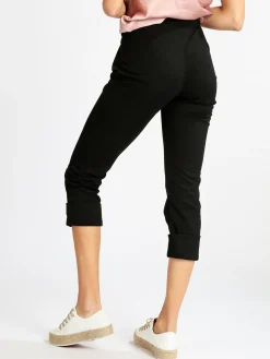 Gladys Pantaloni morbidi donna con risvolto