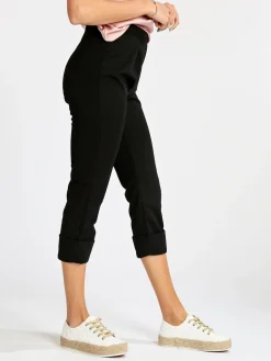 Gladys Pantaloni morbidi donna con risvolto
