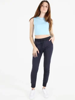 Gladys Pantaloni tuta da donna con coulisse e polsini