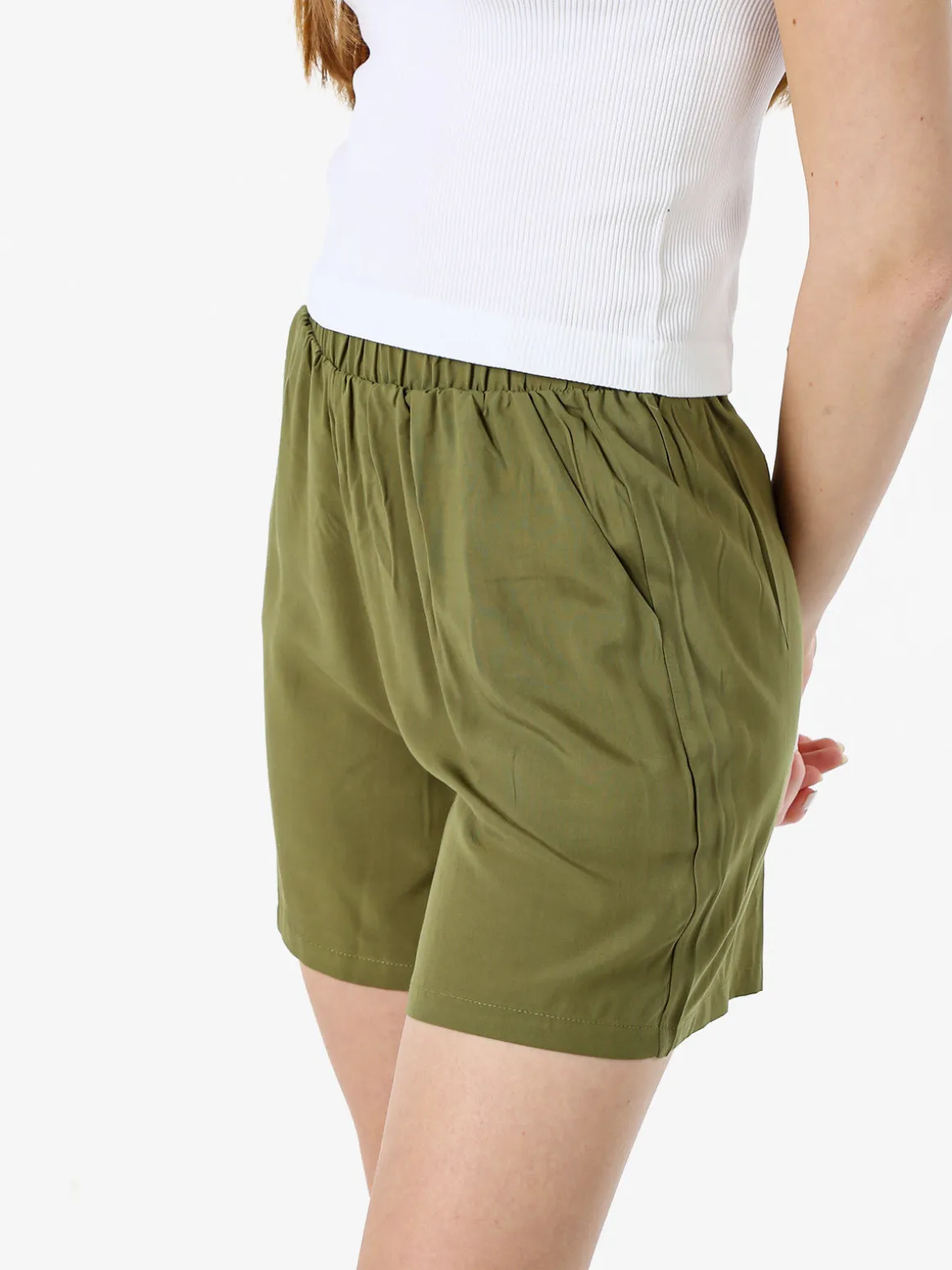 Gladys Shorts donna in viscosa - verde