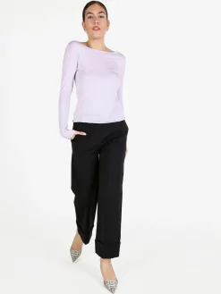 Gladys T-shirt donna a maniche lunghe in viscosa