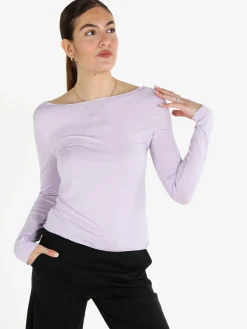 Gladys T-shirt donna a maniche lunghe in viscosa