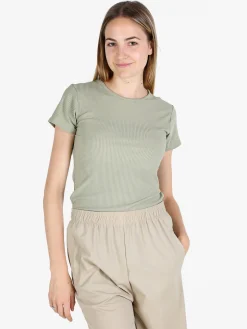 Gladys T-shirt donna girocollo a costine