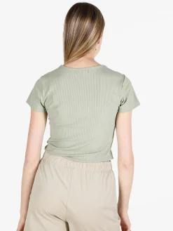 Gladys T-shirt donna girocollo a costine